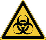 Brady W/W009/Nt-Sa-Tri 10/54-B Warning; Biological hazard - ISO 7010 139020
