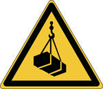 Brady W/W015/Nt-Sa-Tri 10/54-B Warning; Overhead load - ISO 7010 138999