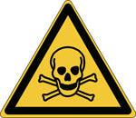 Brady W/W016/Nt-Sa-Tri 10/54-B Warning; Toxic material - ISO 7010 138996