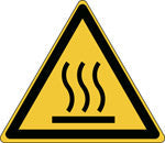 Brady W/W017/Nt-Sa-Tri 10/54-B Warning; Hot surface - ISO 7010 139013