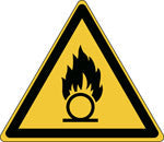 Brady W/W028/Nt-Sa-Tri 10/54-B Warning; Oxidizing substance - ISO 7010 139006