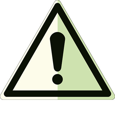 Brady W/W001/Nt-Pp-Pholumb-Tri 150/1-B Glow-in-the-dark safety sign 836766
