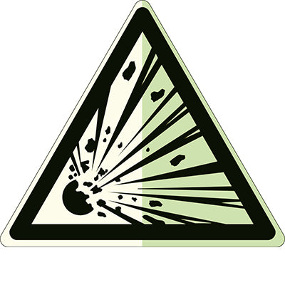 Brady W/W002/Nt-Pp-Pholumb-Tri 150/1-B Glow-in-the-dark safety sign 836131