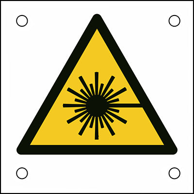 Brady W/W004/Nt/Alu05-50X50-1 ISO Safety Sign - Warning; laser beam 302721