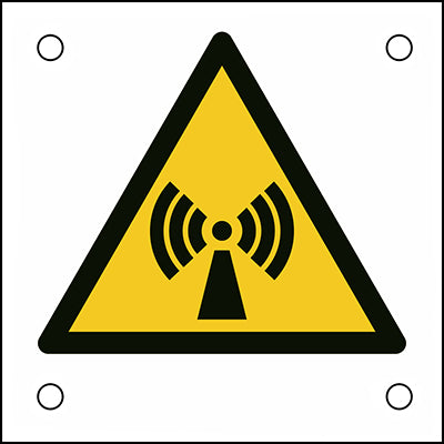 Brady W/W005/Nt/Alu05-50X50-1 ISO Safety Sign - Warning; Non-ionizing radiation 302722