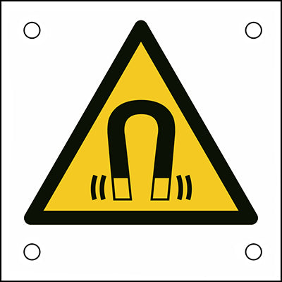 Brady W/W006/Nt/Alu05-50X50-1 ISO Safety Sign - Warning; Magnetic field 302723