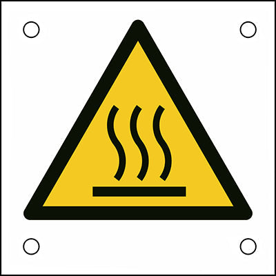 Brady W/W017/Nt/Alu05-50X50-1 ISO Safety Sign - Warning; Hot surface 302727