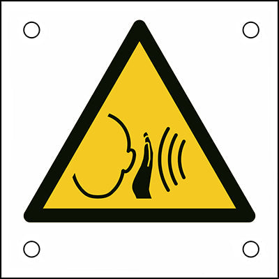 Brady W/W038/Nt/Alu05-50X50-1 ISO Safety Sign - Warning; Sudden loud noise 302739