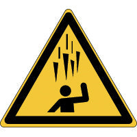 Brady W/W039/Nt-Pp-Tri200/1-B Warning; Falling ice - Safety Sign - ISO7010 195737