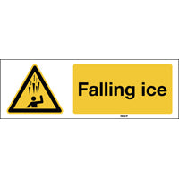 Brady W/W039/En288-Sa-450X150-1/B Warning; Falling ice - Safety Sign - ISO7010 195743