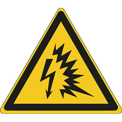 Brady W/W042/Nt/Alu-Tri100-1 ISO Safety Sign - Warning; Arc flash 198370