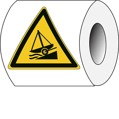 Brady W/W044/Nt/Pe-Tri100-250 ISO Safety Sign - Warning Slipway 300505