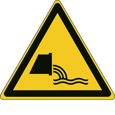 Brady W/W055/Nt/Alu-Tri315-1 ISO Safety Sign - Warning Sewage effluent outfall 301484