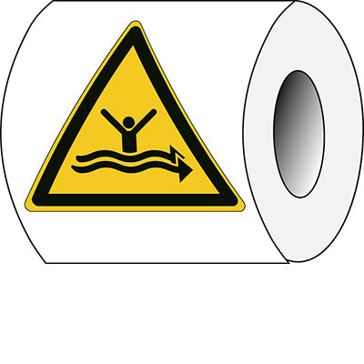 Brady W/W057/Nt/Pe-Tri100-250 ISO Safety Sign - Warning Strong currents 301689