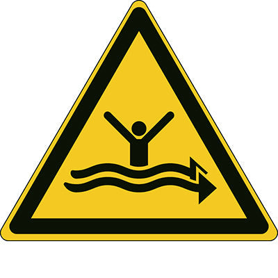 Brady W/W057/Nt/Pp-Tri200-1 ISO Safety Sign - Warning Strong currents 301664
