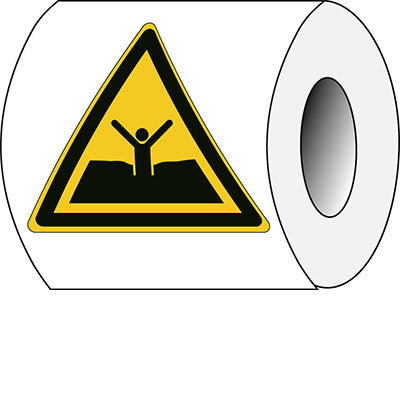 Brady W/W061/Nt/Pe-Tri100-250 ISO Safety Sign - Warning Quicksand or mud/deep mud or silt 302056