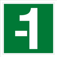 Brady E/Y011/Nt-Sa-Pholumc-150X150/1-B Glow-in-the-dark Safety Sign 134702
