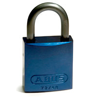 Brady Full Alu Padlocks 25Mm Sha Kd Blue/6 Aluminium padlocks - Aluminium Shackle 814065