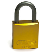 Brady Full Alu Padlocks 25Mm Sha Kd Yellow/6 Aluminium padlocks - Aluminium Shackle 814068
