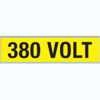 Brady Voltage Markers Cv 380 Volt A Conduit & Voltage Markers - 380 VOLT 244740