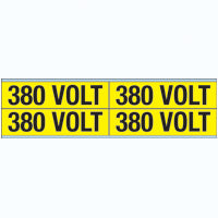 Sticker 380v Brady Voltage Markers Cv 380 Volt B Conduit & Voltage Markers - 380 VO