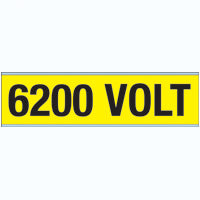 Brady Voltage Markers Cv 6200 Volt A Conduit & Voltage Markers - 6200 VOLT 244752