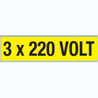 Brady Voltage Markers Cv 3X220V A Conduit & Voltage Markers - 220 VOLT 244772