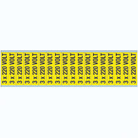 Brady Voltage Markers Cv 3X220V C Conduit & Voltage Markers - 220 VOLT 244774