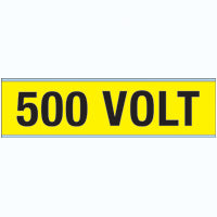 Brady Voltage Markers Cv 500 Volt A Conduit & Voltage Markers - 500 VOLT 244832