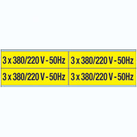 Brady Voltage Markers Cv 3X380/220V 50Hz B Conduit & Voltage Markers - 380 V / 220 V 50 Hz 244837