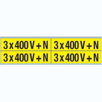 Brady Voltage Markers Cv 3X 400 V + N-B Conduit & Voltage Markers - 400 V + N 251974