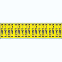 Brady Voltage Markers Cv 3X 400 V + N-C Conduit & Voltage Markers - 400 V + N 251975