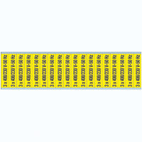 Brady Voltage Mark. Cv 3X 400/230 Volt-50 Hz-C Conduit & Voltage Markers - 400 / 230 V 50 HZ 251979