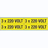 Brady Voltage Markers Cv 3X220V B Conduit & Voltage Markers - 220 VOLT 244773