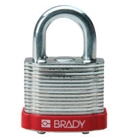Brady Steel Padlock 20Mm Sha Kd Red/6 Laminated Steel Padlocks - Key retaining 814088