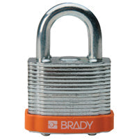 Brady Steel Padlock 20Mm Sha Kd Orange/6 Laminated Steel Padlocks - Key retaining 814091