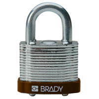 Brady Steel Padlock 20Mm Sha Kd Brown/6 Laminated Steel Padlocks - Key retaining 814092