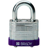 Brady Steel Padlock 20Mm Sha Kd Purple/6 Laminated Steel Padlocks - Key retaining 814093