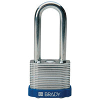Brady Steel Padlock 51Mm Sha Kd Blue/6 Laminated Steel Padlocks - Key retaining 814104