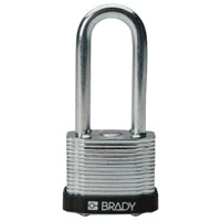 Brady Steel Padlock 51Mm Sha Kd Black/6 Laminated Steel Padlocks - Key retaining 814105