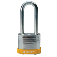 Brady Steel Padlock 51Mm Sha Kd Yellow/6 Laminated Steel Padlocks - Key retaining 814107