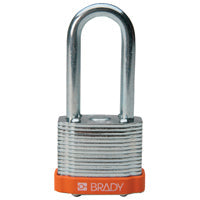 Brady Steel Padlock 51Mm Sha Kd Orange/6 Laminated Steel Padlocks - Key retaining 814109