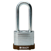 Brady Steel Padlock 51Mm Sha Kd Brown/6 Laminated Steel Padlocks - Key retaining 814110
