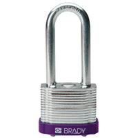 Brady Steel Padlock 51Mm Sha Kd Purple/6 Laminated Steel Padlocks - Key retaining 814111