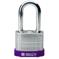 Brady Steel Padlock 38Mm Sha Kd Purple/6 Laminated Steel Padlocks - Key retaining 814102