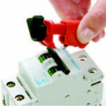 Brady Elec. Circuit Breaker L/O Euro Tb Pk 6 Miniature Circuit Breaker Lockouts - Tie-Bar 090854