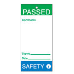 Brady Tag-E- Passed Safety-75X160mm Maintenance and Quality Tags 230806