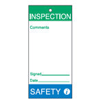 Brady Tag-E- Inspection Saf-75X160mm Maintenance and Quality Tags 230809