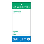 Brady Tag-E-Qa Accepted-Safety-160*75 Maintenance and Quality Tags 230810