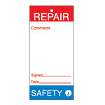 Brady Tag-E- Repair Safety-75X160mm Maintenance and Quality Tags 230813